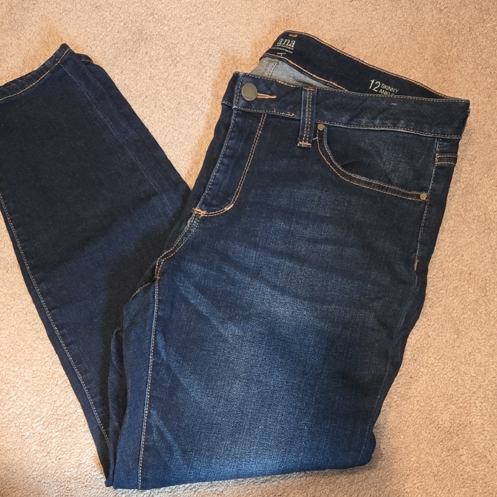 a.n.a Women's Dark Blue Skinny Jeans